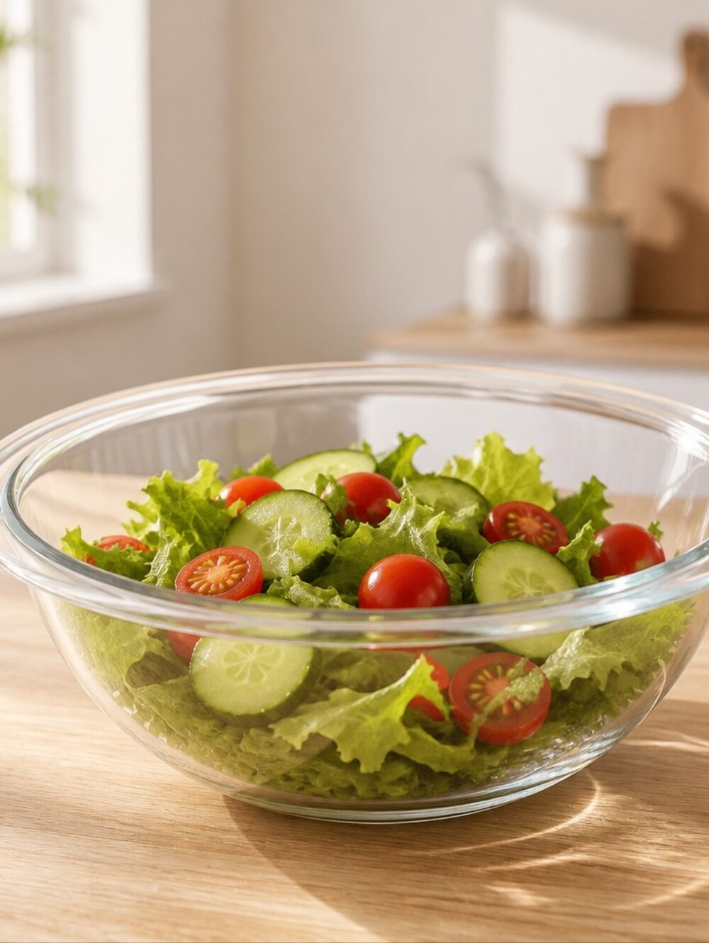 Pyrex Clear Glass Mixing Bowl - Large Transparent Bowl